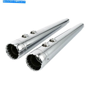 �N���[���p�[�c Chrome 4 '' Megaphone�X���b�v�I���r�C�p�C�v�Ƀt�B�b�g����Harley Touring 1995-2016 2015 Chrome 4'' Megaphone Slip on Exhaust Pipes Fit For Harley Touring 1995-2016 2015�y���s�A���i�z