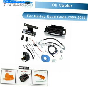 �N���[���p�[�c �n�[���[���[�h�O���C�h2009-2016�`���b�p�̂��߂̃I�C���N�[���[�t�@���̗�p�V�X�e�� Reefer Oil Cooler Fans Cooling System For Harley Road Glide 2009-2016 Choppper