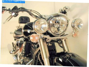 �N���[���p�[�c ���}�nXVS1300�~�b�h�i�C�g�X�^�[�c�C�����C�g�Z�b�g - HEPCO��BECKER�i2007-�j�ɂ��N���� Yamaha XVS1300 Midnight Star Twinlight Set - Chrome BY HEPCO & BECKER (2007-)�y���s�A���i�z