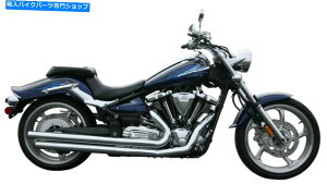 N[p[c bVGL][`[ - }nC_[iSj08-16 2F2SVXeAXbV`bv - N Rush Exhaust - Yamaha Raider (S) 08-16 2:2 Full System, Slash Tip - Chrome