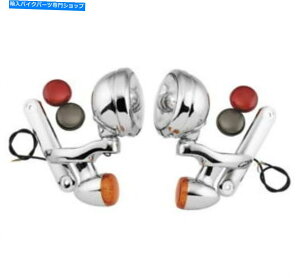 N[p[c LELICƖN/N4.5 "V-Twin Bikes LLC-PLBTS-CCpvʉ߂ Letric Lighting Chrome/Chrome 4.5" Passing Lamps For V-Twin Bikes LLC-PLBTS-CC