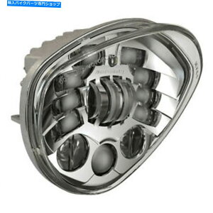 クロームパーツ j.w.スピーカー0555161 7インチ。 LED Adaptive 2ヘッドライト、クロム J.W. Speaker 0555161 7in. LED Adaptive 2 Headlight, Chrome