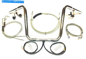 N[p[c 14 1.25 APEnK[N[nho[LbgWXCb`00-06n[[\tgANA 14 1.25 Ape Hanger Chrome Handlebar Kit W Switches 00-06 Harley Softail Deuce