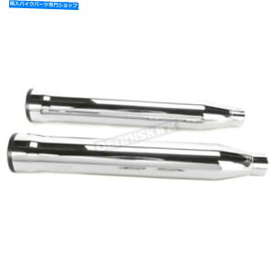 N[p[c COBRA Chrome 3 InBXbvI}t[W / BLACK RACEPRÕqg - 6052iCAւ̑DȂj Cobra Chrome 3 in. Slip-On Mufflers w/Black Racepro Tips - 6052 (no ship to CA)