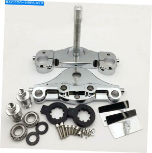 �N���[���p�[�c Chrome KO 11�xRAKE�g���v���c���[�L�b�g�n�[���[97-13�c�[�����O21 23 26 �z�C�[�� Chrome KO 11 Degree Raked Triple Tree Kit Harley 97-13 Touring 21 23 26 Wheel�y���s�A���i�z