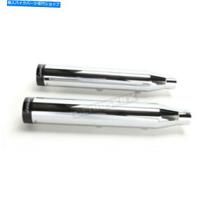 �N���[���p�[�c Rinehart Chrome 3 �X���b�v�I���}�t���[/�u���b�N�G���h�L���b�v - 500-0200�iCA�ւ̑D�Ȃ��j Rinehart Chrome 3 Slip-On Mufflers w/Black End Caps - 500-0200 (no ship to CA)