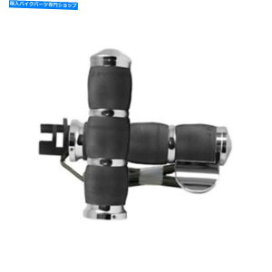 N[p[c Avon AirNbVς݃{XANACh̃`[te14-17 Avon Air Cushioned Heated Grips With Boss, Chrome, For Indian Chieftain 14-17