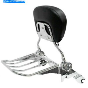 �N���[���p�[�c Rivco Chrome�N�C�b�N�f�^�b�`�o�b�N���X�g�����b�N2014-19�n�[���[�c�[�����OFLHR / FLHX Rivco Chrome Quick Detach Backrest & Rack 2014-19 Harley Touring FLHR/FLHX�y���s�A���i�z