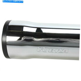 クロームパーツ COBRA 3「クロムスリップオンマフラーW / RACE-PRO TIP 2007-17ハーレーソフトFXST Cobra 3" Chrome Slip-On Muffler w/ Race-Pro Tip 2007-17 Harley Softail FXST【並行輸入品】