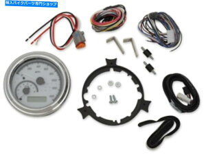 N[p[c _R^fW^N[zCg^N}EgXs[h[^[96-03n[[\tgFLHT Dakota Digital Chrome White Tank Mounted Speedometer 96-03 Harley Softail FLHT