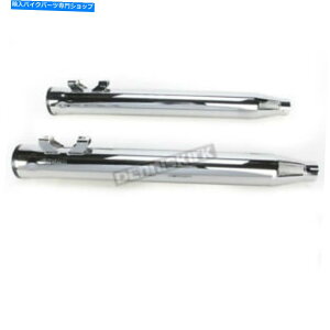 N[p[c COBRA Chrome 3 InBXbvI}t[W / Black Racepro Tips - 6070iCAւ̑DȂj Cobra Chrome 3 in. Slip-On Mufflers w/Black Racepro Tips - 6070 (no ship to CA)