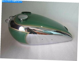 クロームパーツ 新しいBSA C10 C11グリーン塗装クロームドガスガソリンタンク燃料キャップ New BSA C10 C11 Green Painted Chromed Gas Petrol Tank With Fuel Cap