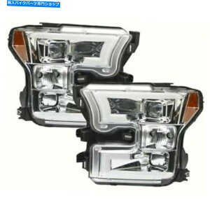 N[p[c IPCW 2015-2017tH[hF150 OLED`[uvWFN^[NwbhCgZbgCWS-569C2 IPCW 2015-2017 Ford F150 OLED Tube Projector Chrome Headlights Set CWS-569C2