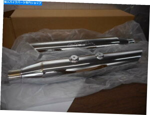 N[p[c j[n[[_rbh\FLSTN\teCNXbvI}t[pCvZbgOEM 80460-05 New Harley Davidson FLSTN Softail Chrome Slip-on Mufflers Pipe Set OEM 80460-05