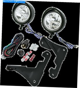 N[p[c Show Chrome Black 3.5 "LEDhCrOCgLbg98-18n[CTouring Flhx Flhr Flrt Show Chrome Black 3.5" LED Driving Light Kit 98-18 Harley Touring FLHX FLHR FLRT