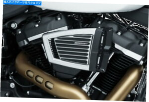 N[p[c KN 2018 + Softail M8 9377̃NAL`[W[ESN[/ubNGAN[i[ Kuryakyn Hypercharger ES Chrome/Black Air Cleaner with K&N 2018+ Softail M8 9377