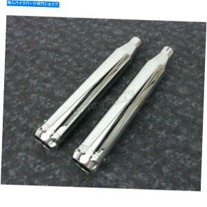 �N���[���p�[�c Rinehart Chrome 3 In�B�X���b�v�I���}�t���[w /�N�����X�J���b�v�t���G���h�L���b�v - 500-0200C-S Rinehart Chrome 3 in. Slip-On Mufflers w/Chrome Scalloped End Caps - 500-0200C-S