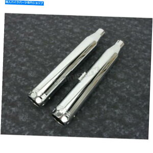 N[p[c Rinehart Chrome 3 InBXbvI}t[w /NXJbvtGhLbv - 500-0204C-S Rinehart Chrome 3 in. Slip-On Mufflers w/Chrome Scalloped End Caps - 500-0204C-S