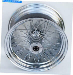 �N���[���p�[�c �N���[���r���b�g80�X�|�[�N18 "x 10.5"���L���^�C���J�X�^���\�t�g���� Chrome Billet 80 Spoke 18" x 10.5" Rear Wheel for Wide Tire Custom Softail Rigid