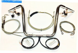 �N���[���p�[�c 14 "x 1.25 ape�n���K�[�N���[���n���h���o�[�L�b�g�X�C�b�`00-04�n�[���[DYNA FXDWG 14" x 1.25 Ape Hanger Chrome Handlebar Kit Switches 00-04 Harley Dyna FXDWG