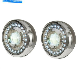 N[p[c }nI[goCLEDʉ߃vgtBbgLbgN[5VN-H54A0-S0-00 Yamaha Motorcycle LED Passing Lamps Retro Fit Kit Chrome 5VN-H54A0-S0-00