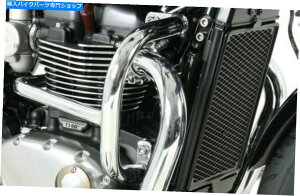 N[p[c Triumph Bonneville T100 /ubNGWK[h - Chrome HepcoBeckeri2017Nj Triumph Bonneville T100/Black Engine Guard - Chrome HEPCO & BECKER (From 2017)