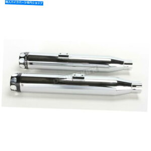 N[p[c Rinehart Chrome 3 "XbvI}t[/ubNGhLbv - 500-0204SiCAւ̑DȂj Rinehart Chrome 3" Slip-On Mufflers w/Black End Caps - 500-0204S (no ship to CA)