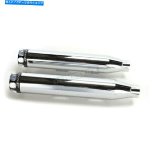 N[p[c Rinehart Chrome 3 "XbvI}t[ - 500-0400SiCAւ̑DȂj Rinehart Chrome 3" Slip-On Mufflers - 500-0400S (no ship to CA)