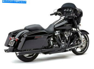 N[p[c Ru3 "XbvI}t[ubN/N`bvn[[M8c[O2017-2021 Cobra 3" Slip-On Mufflers Black/Chrome Tips Harley M8 Touring 2017-2021