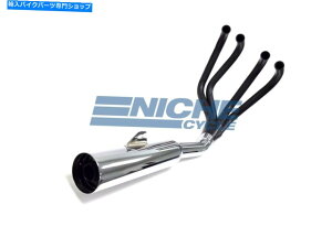 N[p[c z_CB500 / 4 CB550 MAC 4-IN-1ubNAN[LjX^[rCVXe Honda CB500/4 CB550 MAC 4-Into-1 Black,Chrome Canister Exhaust System