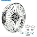 クロームパーツ Chrome Fatスポークのフロントホイール21X3.5ハーレーツーリングFLHR FLTR FLTR 1984-2008 Chrome Fat Spoke Front Wheel 21x3.5 for Harley Touring FLHT FLHR FLTR 1984-2008