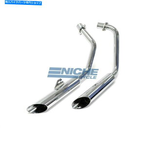 N[p[c VMacz_1983-1986VhE500 VT500XbVJbgN}t[GL][XgpCv NEW Mac Honda 1983-1986 Shadow 500 VT500 Slash Cut Chrome Muffler Exhaust Pipes