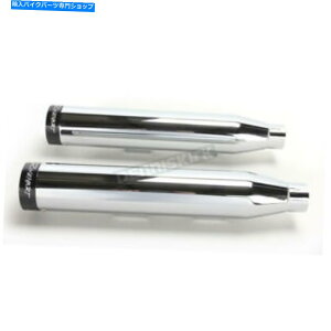 N[p[c Rinehart Chrome 3 "XbvI}t[/ubNGhLbv - 500-0400iCAւ̑DȂj Rinehart Chrome 3" Slip-On Mufflers w/Black End Caps - 500-0400 (no ship to CA)