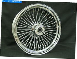 N[p[c Chrome 48bLOX|[N18 "x 8.5"Ch^CJX^f̂߂̌ Chrome 48 Fat King Spoke 18" x 8.5" Rear Wheel for Wide Tire Custom Models