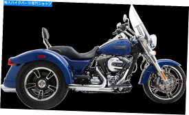 クロームパーツ バンス＆ハインズクロームツインスラッシュオートバイマフラー15-17ハーレーフレット Vance & Hines Chrome Twin Slash Motorcycle Mufflers 15-17 Harley FLRT