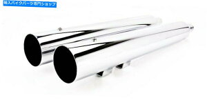 N[p[c BASSANI 3.5 "NXg[gJbgXbvI11117A Bassani 3.5" Chrome Straight-Cut Slip-Ons 11117A