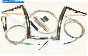 N[p[c 12 "x 1 1/2"X[p[t@bgN[APEnK[nK[nhnhLbg11-15n[[t\tg 12" x 1 1/2" Super FAT Chrome Ape Hanger Handlebar Kit 11-15 Harley FL Softail