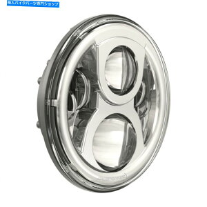 �N���[���p�[�c j.w.�X�s�[�J�[8700 EVO 2�f���A���o�[��7 LED�w�b�h���C�g/�}�E���g�����O�N���[��JW 0554991 J.W. Speaker 8700 Evo 2 Dual Burn 7 LED Headlight/Mount Ring Chrome JW 0554991