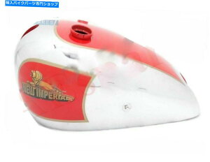 N[p[c CyA1936f100 350ccԓhNbLK\KXR^NECS Imperial 1936 Model 100 350cc Red Painted Chrome Plated Petrol Gas Fuel Tank ECs