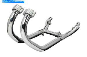 N[p[c fLrbN2-2_EpCvN[ς݃wb_[ - }nVMAX 1200 - 1985-2007}jz[h Delkevic 2-2 Downpipe Chromed Header - Yamaha VMAX 1200 - 1985-2007 Manifold