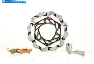 �N���[���p�[�c �u���[�L�[epta�o�b�g�t���C���[�^�[�L�b�g280mm�N���[��/�u���b�N�A���~/�n�uOKBY32E Braking EPTA Batfly Rotor Kit 280mm Chrome/Black Aluminum/Hub OKBY32E