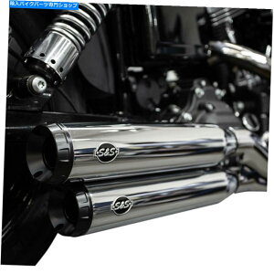 クロームパーツ S&Sクロームグランドナショナルスリップオンマフラーズ2008-17ハーリーダイナFXD FXDWG S&S Chrome Grand National Slip-On Mufflers 2008-17 Harley Dyna FXD FXDWG