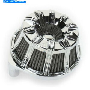 N[p[c Arlen Ness ChrometV[Y10Q[WGAN[i[Lbg - 18-942 Arlen Ness Chrome Inverted Series 10-Gauge Air Cleaner Kit - 18-942
