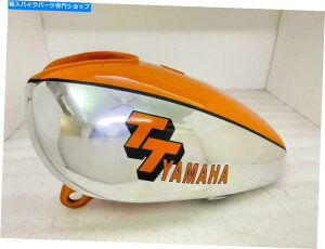 N[p[c RK\KX^N|NIWh}nXT500 TT500 1977f Fuel Petrol Gas Tank Steel Chrome & Orange Painted Yamaha XT500 TT500 1977 Model