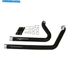 N[p[c n[[\tgXttY06-17 16̂߂̃}t[fAGL][XgpCvubNV[htBbg Mufflers Dual Exhaust Pipe Black Shield Fit For Harley Softail Slim FLS 06-17 16