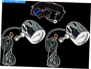 N[p[c JX^_Ci~NXN[v[uLEDtHOCgLbg14-20CfBA`[t[h}Zbg Custom Dynamics Chrome Probeam LED Fog Light Kit 14-20 Indian Chief Roadmaset