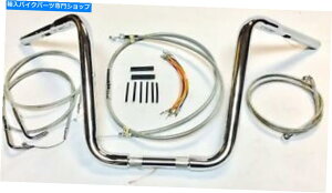 N[p[c 14 "x 1.25" apenK[N[nho[Lbg07-10n[[tXFLST 14" x 1.25" Ape Hanger Chrome Handlebar Kit 07-10 Harley FL Softail FLST