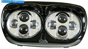 N[p[c Pathfinder Hrgledac Road Glide LED̃wbhCgAN PathFinder HRGLEDAC Road Glide LED Headlight, Chrome