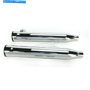 N[p[c COBRA Chrome 3 InBXbvI}t[W / BLACK RACEPRÕqg - 6056iCAւ̑DȂj Cobra Chrome 3 in. Slip-On Mufflers w/Black Racepro Tips - 6056 (no ship to CA)