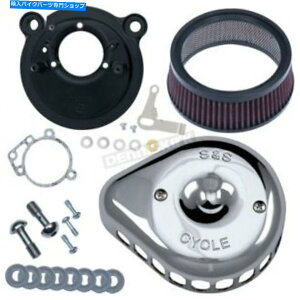 N[p[c X[p[E / G Carb̂߂SSTCNN[~jeBAhbvXeXGAN[i[ - 170-0447 S&S Cycle Chrome Mini Teardrop Stealth Air Cleaner for Super E/G Carb - 170-0447